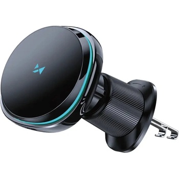 Wozinsky Стойка за кола Wozinsky WCT5-Q6S2Y с Qi/MagSafe 15W индуктивно зарядно устройство за вентилационна решетка с вентилатор - черно (WCT5-Q6S2Y)