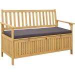 vidaXL Пейка с място за съхранение 2 -Seater 120 x 63 x 84 cm (42026794)