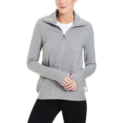 Bench Funnel Neck Zip Through Winter Grey Marl