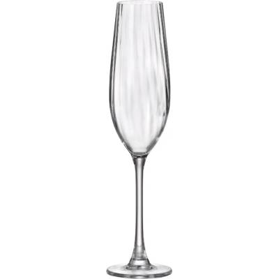 Crystal Bohemia COLUMBA OPTIC poháre na šampanské 6 x 260 ml