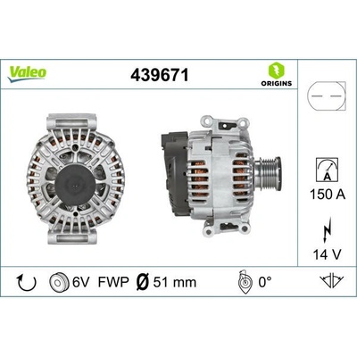 VALEO Alternátor VALEO 439671