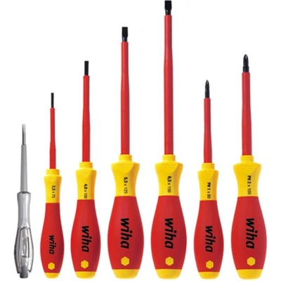Wiha SoftFinish electric 320N K7 súprava skrutkovačov, plochý, krížový PH, 7-dielna, 00834; 00834