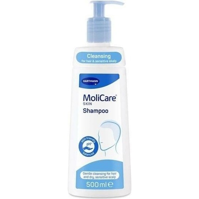 MoliCare Skin Ošetřující šampon Ošetřující šampon k mytí vlasů suché a citlivé pokožky hlavy 500 ml