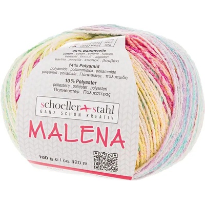 Schoeller+Stahl MALENA - 76% bavlna, 14% polyamid, 10% polyester - Ručně pletací příze Barva: 101. pastell