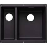 BLANCO Subline 340/160 - Мивка от Silgranit, 53x40 см, мивка отдясно, черна 527810 (527810) Мивка за вграждане