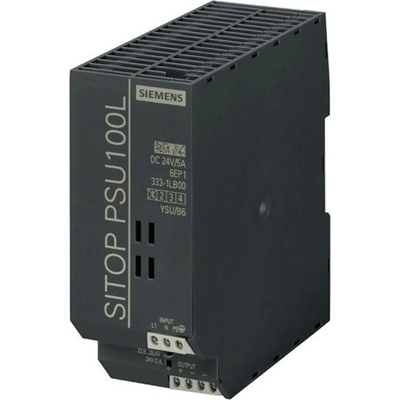 Siemens SITOP PSU100L 24 V/5 A sieťový zdroj na montážnu lištu (DIN lištu), 24 V/DC, 5 A, 120 W, výstupy 1 x
