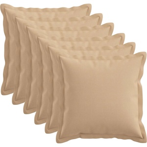 vidaXL Калъфка за възглавница 6 pcs HOUTEN Кремаво 45 x 45 cm (918515)