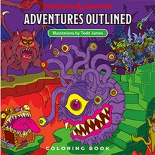 Wizards of the Coast D&D Adventures: Outlined Coloring Book