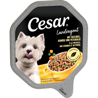 Cesar Adult Dog Klassik kuřecí zelenina a petrželka v omáčce 56 x 150 g