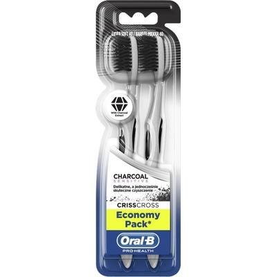 Oral-B CrissCross Charcoal Sensitive Zubní Kartáček 2 ks