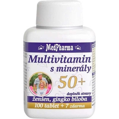MedPharma Multivitamín s minerálmi 50+ 107 tabliet