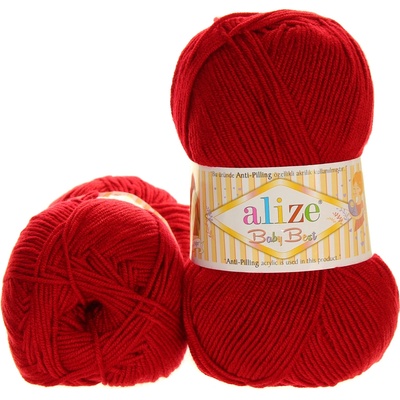 Alize Baby Best tmavě červená 106