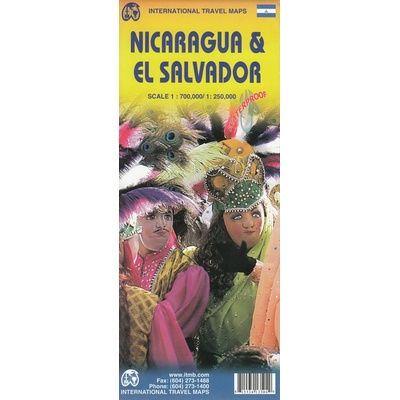 Nikaragua & Honduras (Nicaragua) 1:700.000 mapa ITM