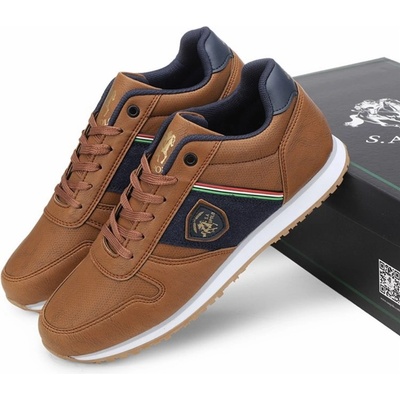 S. A UPOLO Мъжки ежедневни обувки - Кафяви 1950 (1062_Тъмно кафяв)