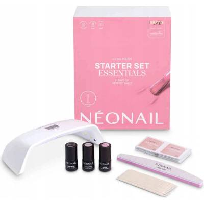 NEONAIL Startovací Sada pro manikúru Starter Set Essentials s LED lampou