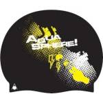 Aqua sphere плувна шапка aqua sphere felix cap черно/жълто