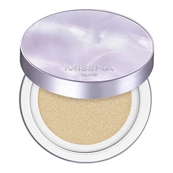 Missha Glow Layering Fit Cushion SPF50+/PA++++ No. 21 Fair rozjasňující cushion make-up pro dokonalé krytí 14 g