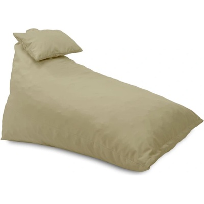 Pufrelax Пуф шезлонг и декортаивна възглавница Kudos, за открито, Бежов