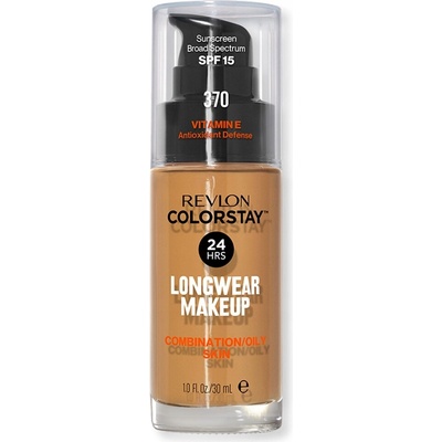 Revlon Cosmetics ColorStay dlhotrvajúci zmatňujúci make-up pre mastnú a zmiešanú pleť 370 Toast 30 ml
