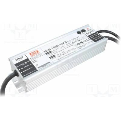 MEAN WELL HLG-185H-36AB Napájecí zdroj: spínaný; LED; 187,2W; 36VDC; 2,6÷5,2A; 90÷305VAC