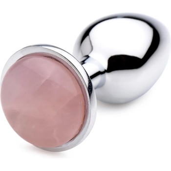 Image 1 of Booty Sparks Gemstones Rose Quartz Gem Anal Plug Small