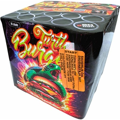 Ohňostroj TURTLE BURGER 25 ran 20 mm