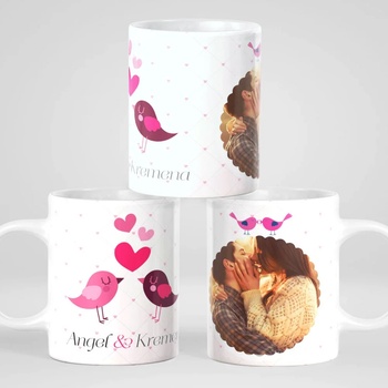 Image 1 of Art gift Чаша със снимка - Влюбени