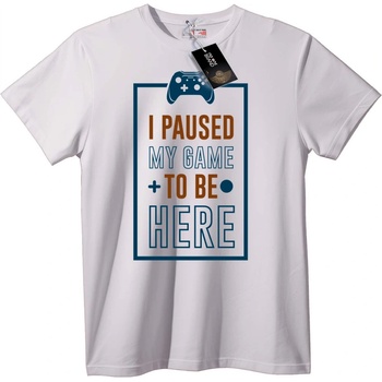 NOONEBRAND Тениска Спрях Играта си За да Дойда - S, White