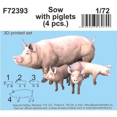 Special Hobby Sow with piglets 1:72