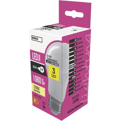 Emos LED CLS A60 3×DIMM 10,5 W 75 W 1060lm WW