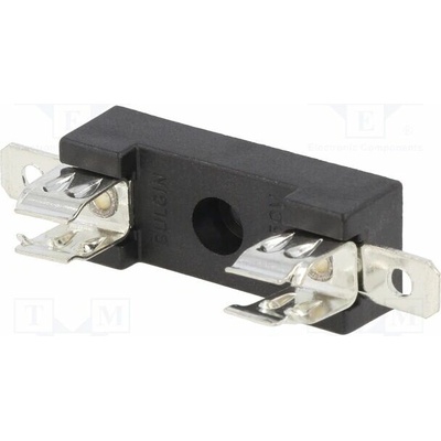 BULGIN FX0326 Zásuvka; 6,3x25mm; -20÷85°C; 13A; UL94V-0; 250V