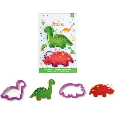 Plastové cukrárske vykrajovačky dinosaurov, 2 ks - Decora