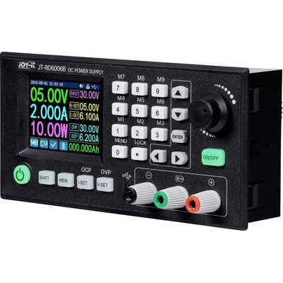 Joy-it RD6006B laboratorní zdroj s nastavitelným napětím, 0 - 60 V, 0 - 6 A, lze dálkově ovládat, lze programovat, kompa