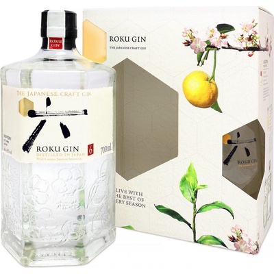 Roku Gin 43% 0,7 l (dárkové balení 1 sklenice)
