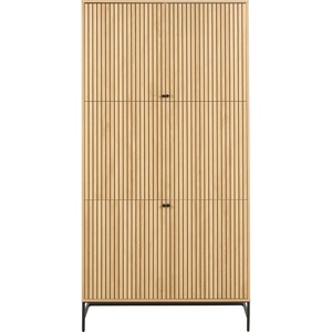 Actona Гардероб от дъбов декор в естествен цвят 99x200x60 cm Albany - Actona (H000023726)