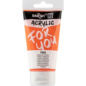 Darwi DFY АКРИЛНА боя Vermilion Pyrrolo 75 ml 1 бр (DF5150075753C)