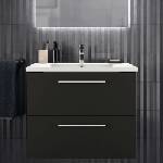 Ideal Standard i. life B стенен шкаф за монтаж, матово карбоново сиво, 2 чекмеджета, 80 см (T5272NV)