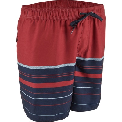 Quiksilver pánske plážové šortky Aquastripe 17' červené