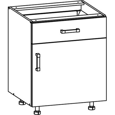 BRW Долен шкаф Older - D1S_60/82_L/STB - с плавно прибиране (D1S_60/82_L/STB)