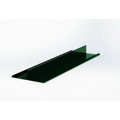 Rozdělovací lišta r.š.333mm pozink Lakovaný RAL 6005 mechová zelená s folií dl.2m