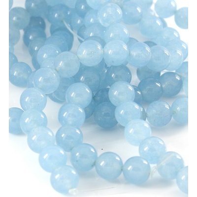 Modrý Chalcedon korálky 6mm - 65Ks - 6mm