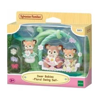 EPOCH Съчленена Фигура Sylvanian Families Ciervo bebé y columpio Животни