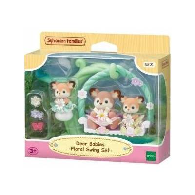 EPOCH Съчленена Фигура Sylvanian Families Ciervo bebé y columpio Животни