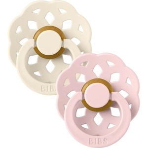 BIBS Залъгалки Bibs - Boheme, Ivory-Blossom, 6-18 м, 2 броя (240107) - ozone