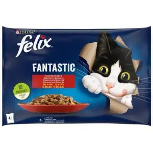 FELIX Fantastic® пауч в желе с вкус на пилешко и говеждо