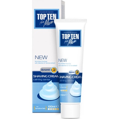 TOP TEN for men Dynamic Calming Sense Крем за бръснене за мъже 100 мл (160052)