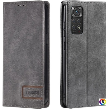 Xiaomi Redmi Note 12S 4G TTUDRCH RFID Retro Texture Magnetic Кожен Калъф и Протектор