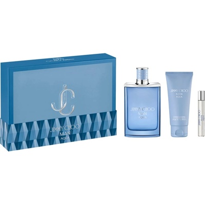 Jimmy Choo Парфюм Aqua, FR M, Eau de toilette, 100 ml, в комплект с парфюм 7.5 ml и душ гел 100 ml, мъжки