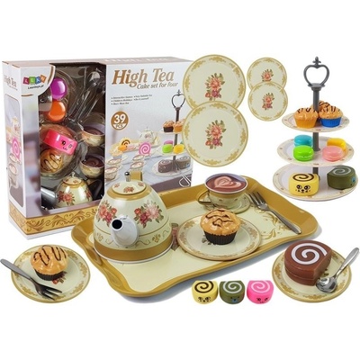 Inlea4Fun High Tea čajová súprava so sladkosťami