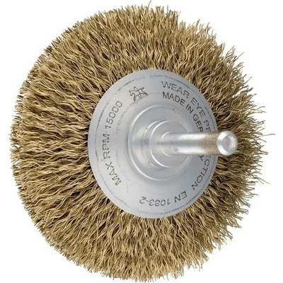 PFERD TOOLS PFERD TOOLS Kužeľová kefa, nepletená, KBU Ø70x10mm, driek Ø6 mm, mosadzný oceľový drôt Ø0,25 mm 43220062 10